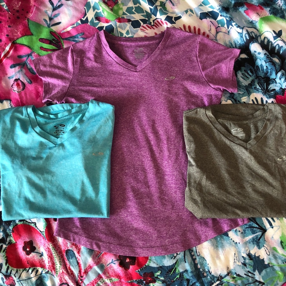 3 Athletic t-shirts in one buy!